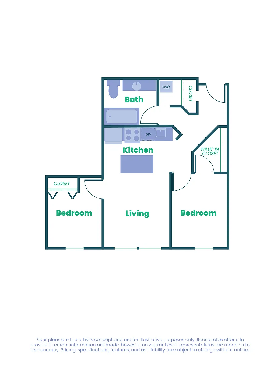 Floor plan The Teel - 2x1 - C1