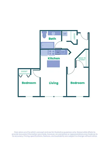 Floor plan The Teel - 2x1 - C1
