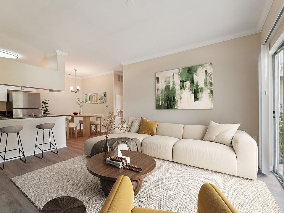 Spacious Living Room with Updated Kitchen