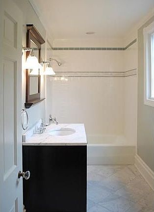 New spacious hall bath