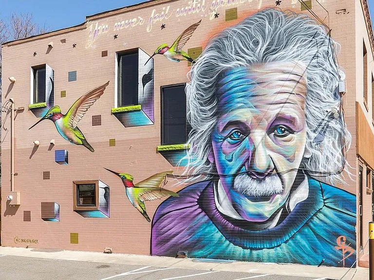 Nearby mural