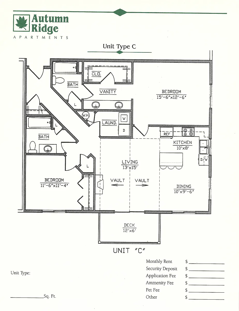 Floor plan C Layout