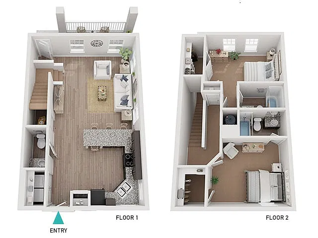 Floor plan Ocean Townhome (B5)