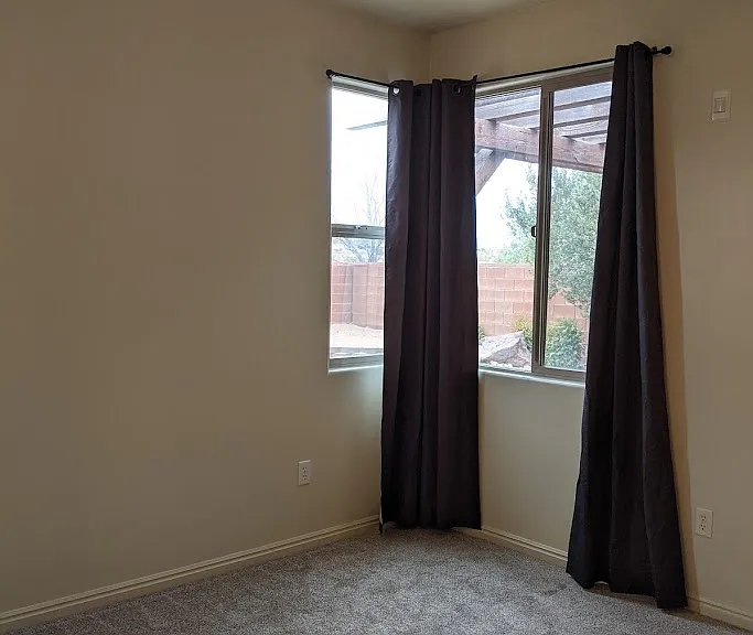 Primary Bedroom. 
*New Blinds installed. Not shown in photo.