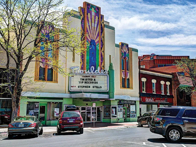Close-by entertainment such as the Boulder Theater