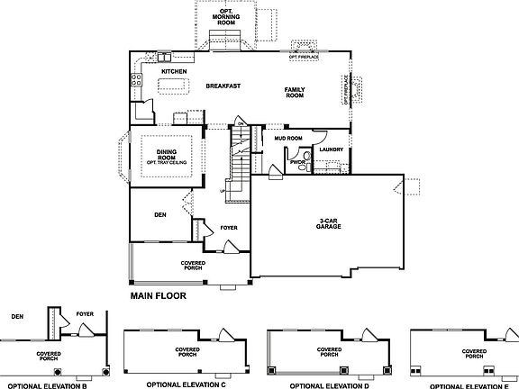 Fairbanks 3-Car Floorplan