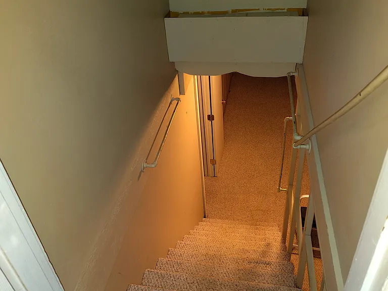 Stairs to finished basement