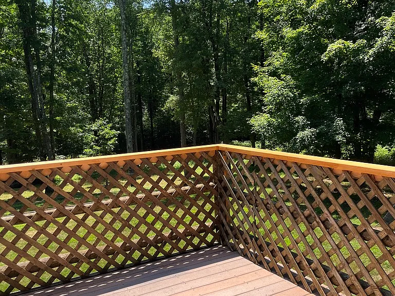 Deck off kitchen