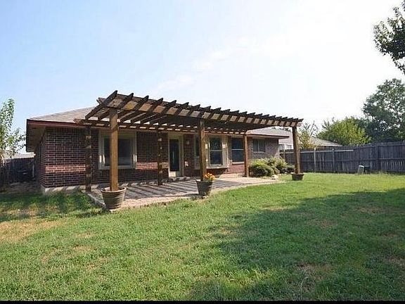 Backyard with pergola
