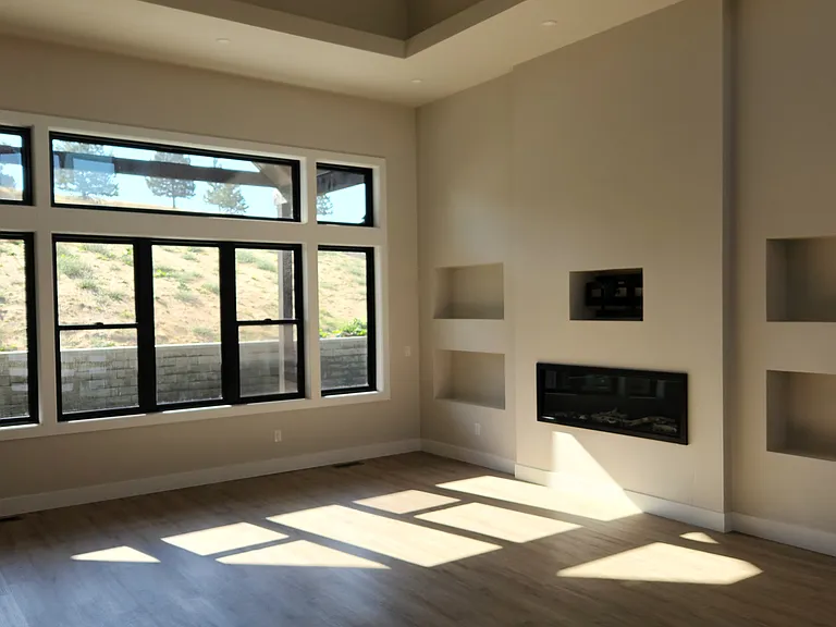 Living Room - Fireplace, TV Wall
