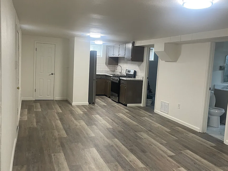 Large living area open to kitchen