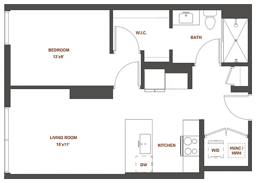 Floor plan 1-K