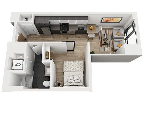 Floor plan Studio E1K
