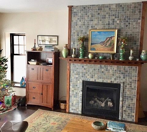 Gas fireplace in great room