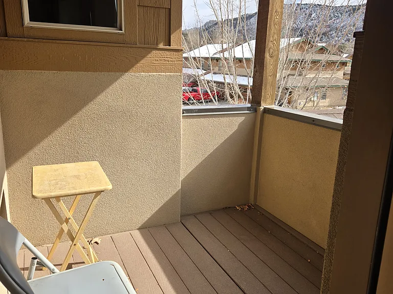 Balcony located off master bedroom
