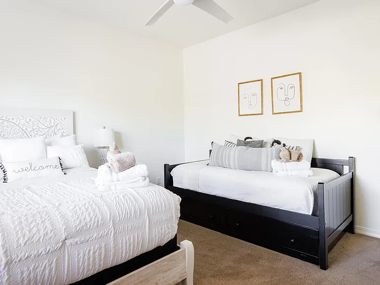 Downstairs bedroom with ensuite bathroom