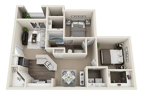 Floor plan B - The Roosevelt