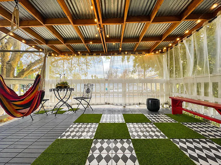 This the current flooring on the balcony
