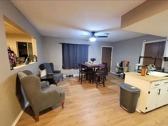 open living/dining room off kitchen