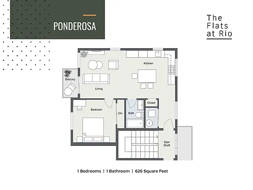 Floor plan Ponderosa