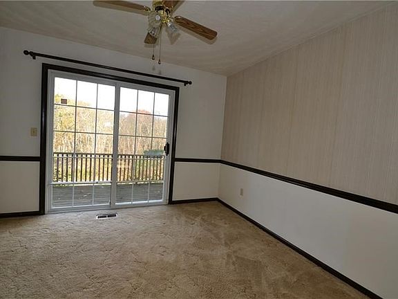 Dining Room, approximately 11 x 10 with a sliding glass door to the deck