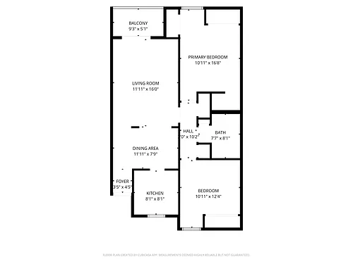 Floor plan Two Bedroom
