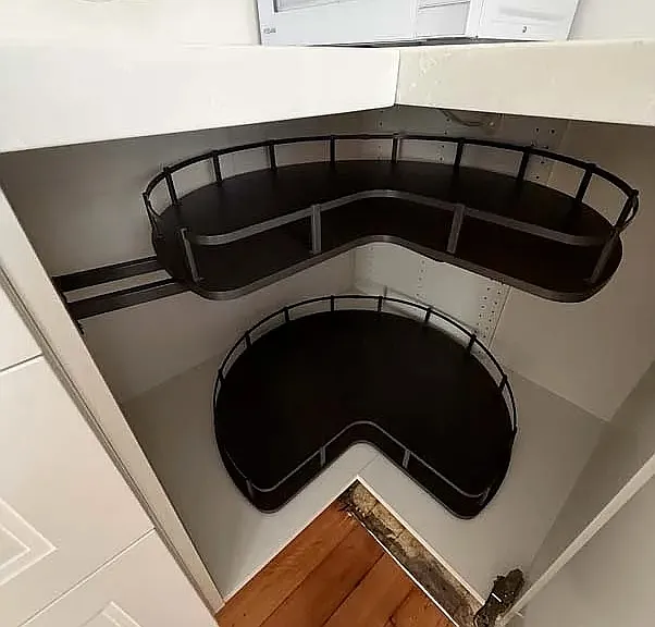 deep corner lazy susan