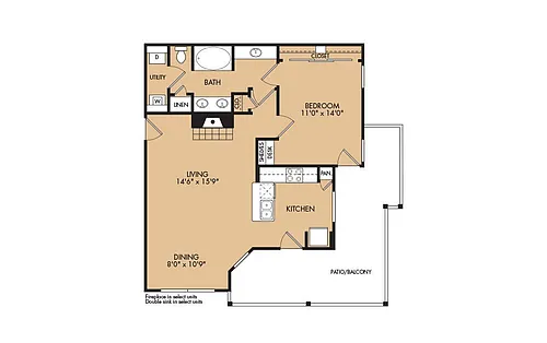 Floor plan A4 -1X1