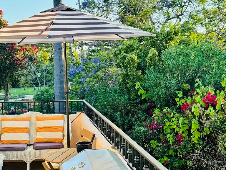 Private Balcony with Park Views