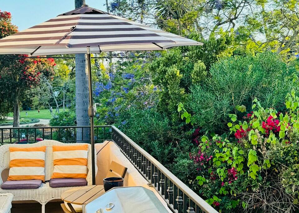 Private Balcony with Park Views