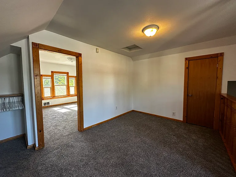 Upstairs office and storage space