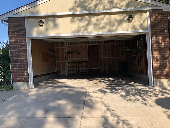 Two car garage with garage openers