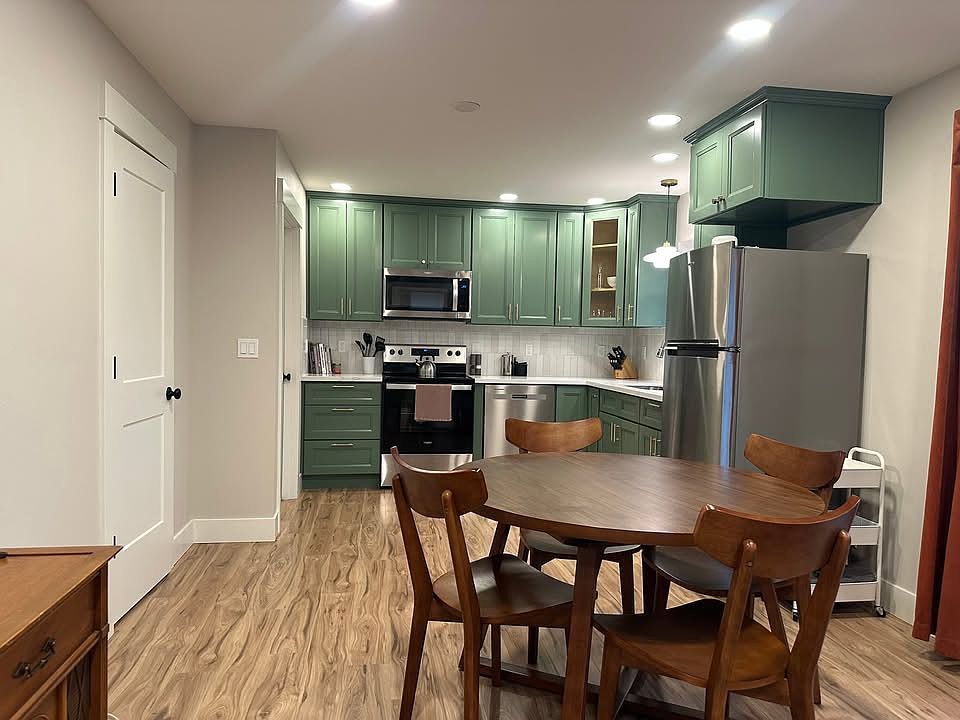 View of open concept first floor from the front door