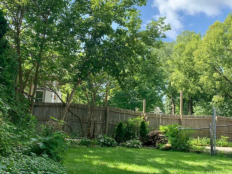 Private, fully fenced backyard