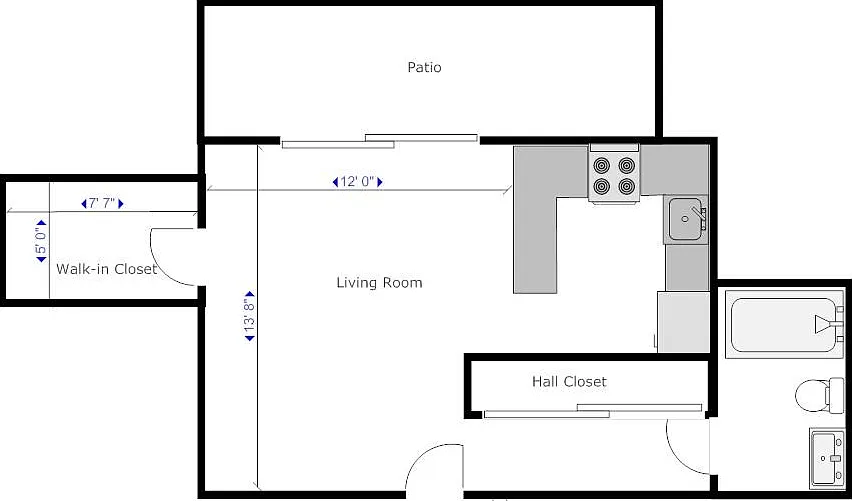 Studio, 400 sqft, $2,095 — Photo 2