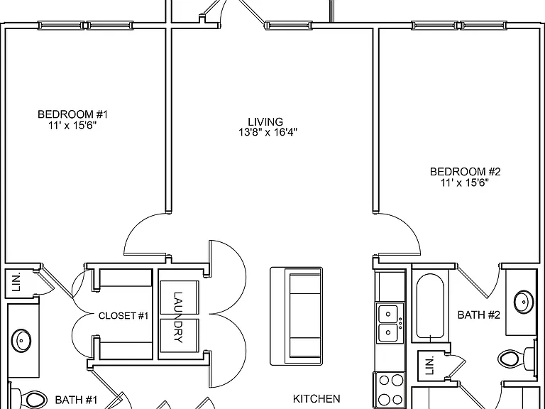 Capital Place at Southwood - Capital Place I - 2 Beds - 2 Baths - 1191 Sq. ft.