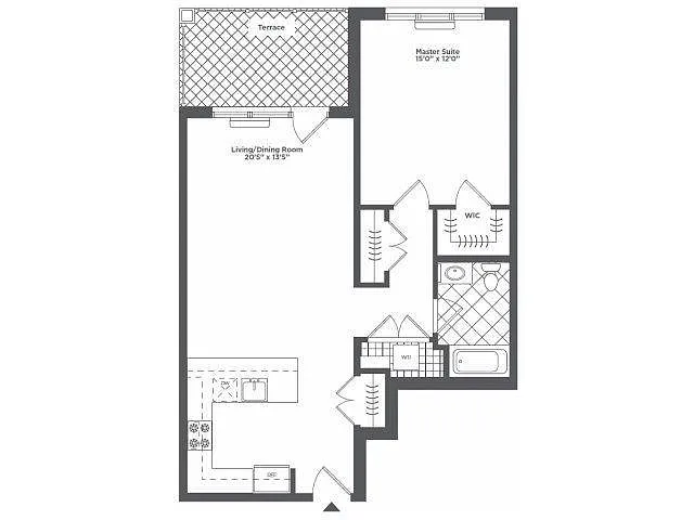Floor plan D - 421