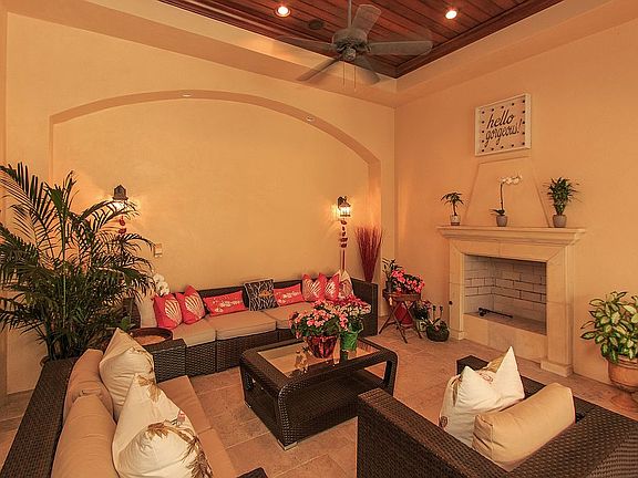 patio with Fireplace