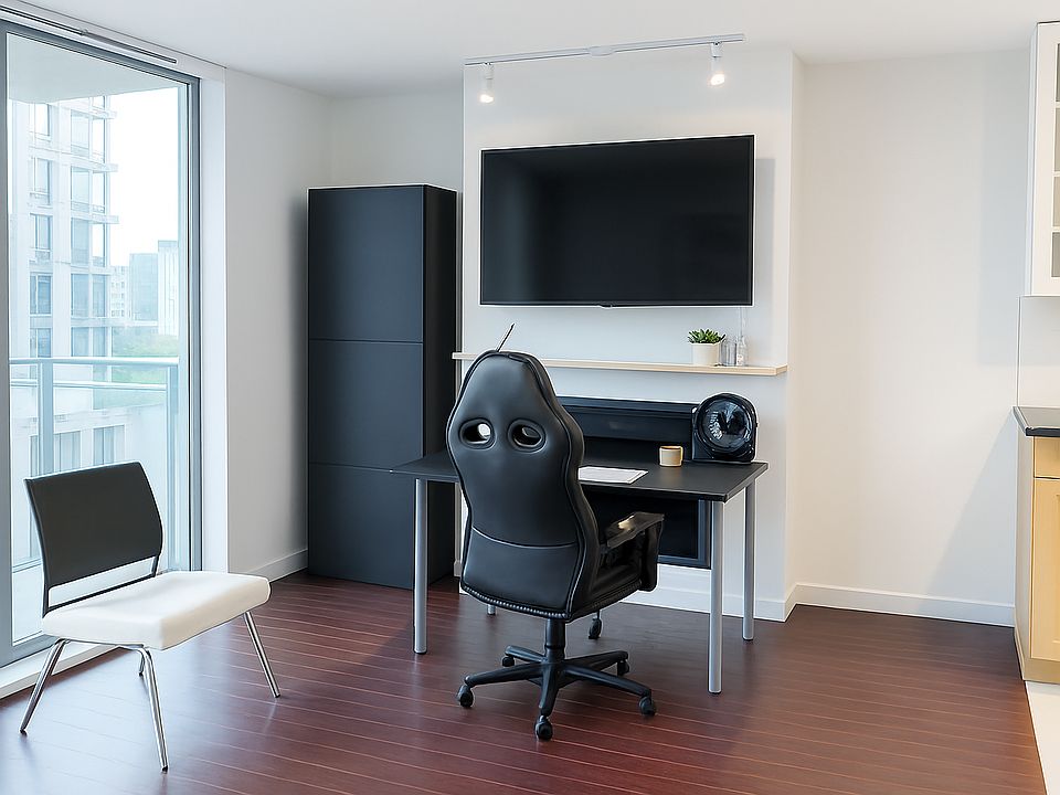 TV, Table, Chairs, fan included