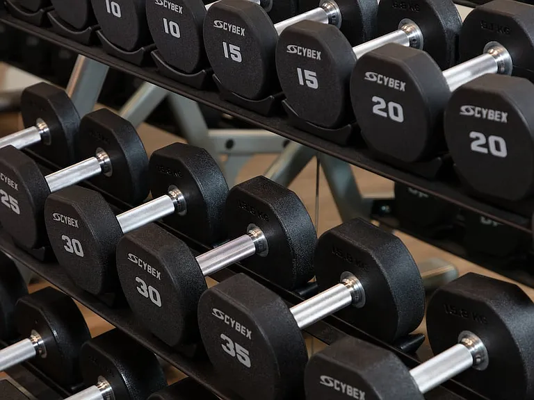 State-of-the-art fitness center with free weights