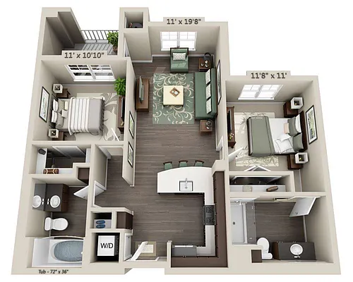Floor plan B2A-MMR