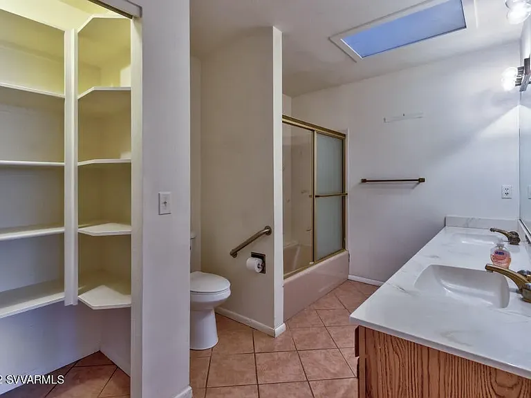 Master bath with double sinks