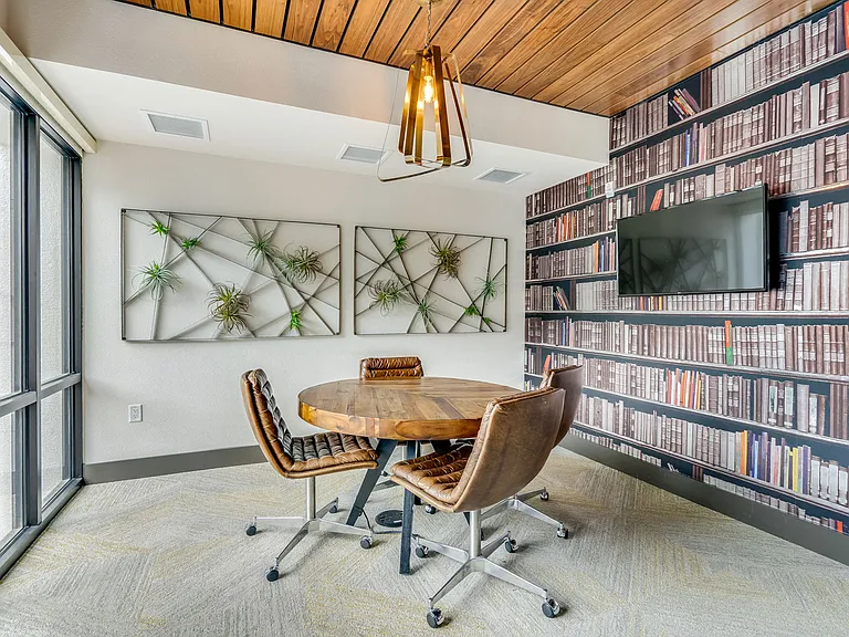 The library offers a quiet place to work or read