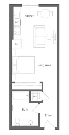Floor plan S14 - Studio