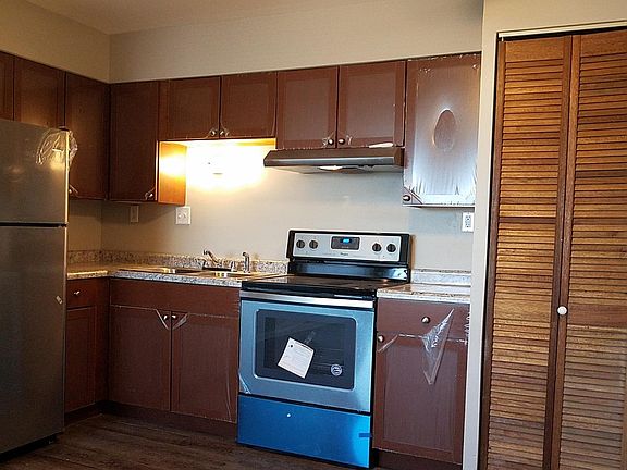 Kitchen with brand new countertops, appliances, faucet, sink, everything!