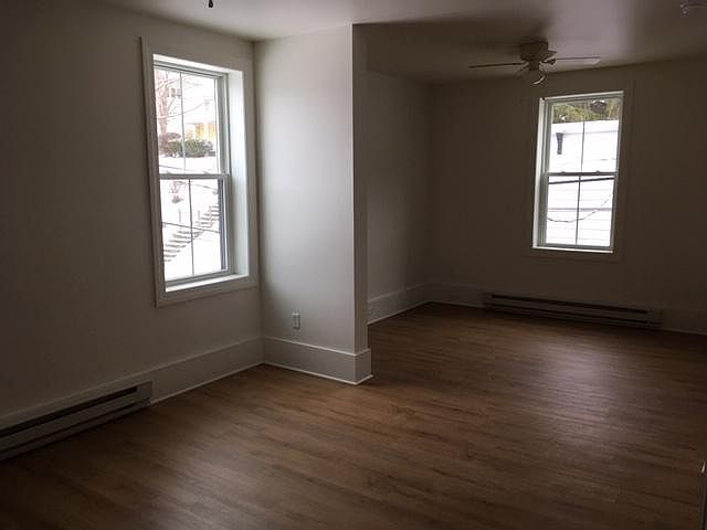 Living room and dining area from the entrance door.