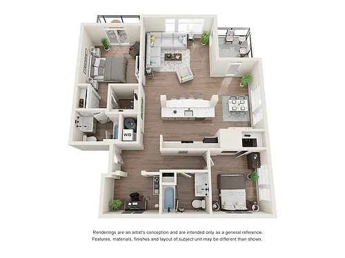 Floor plan 2X2 D