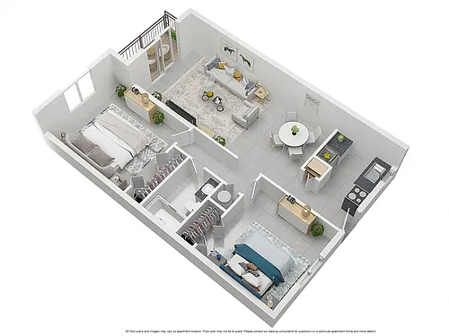 Floor plan 2 BED 1 BATH