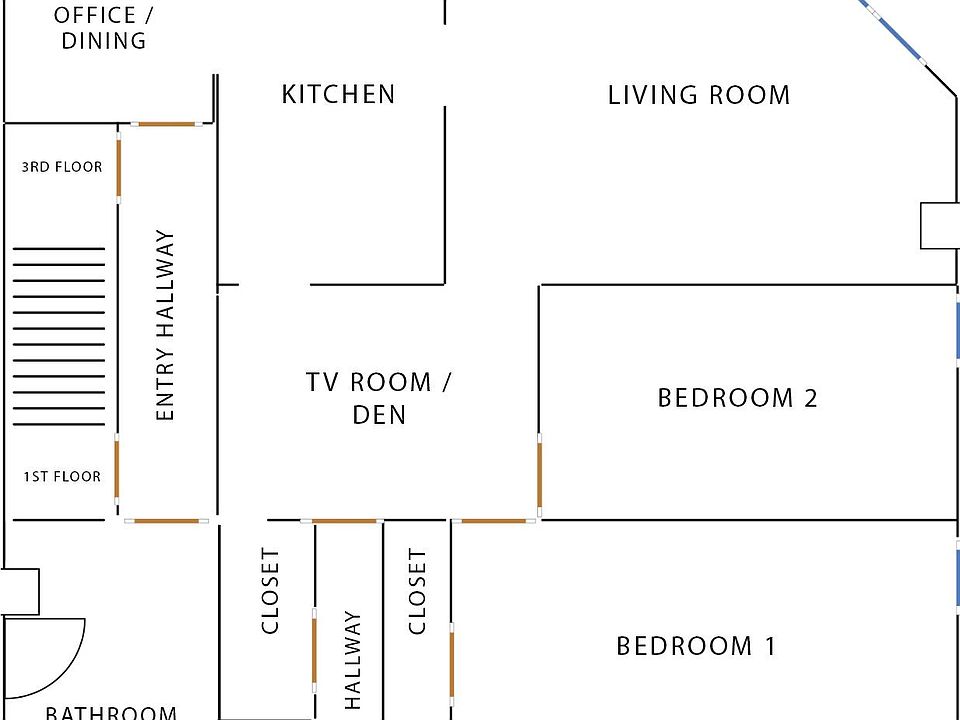 This a very spacious two bedroom. Newly renovated. It is 130 year old building though.