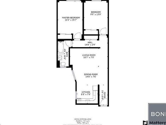 2nd image of 245 W 51st St APT 508A